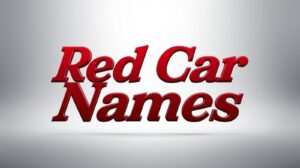 Red Car Names