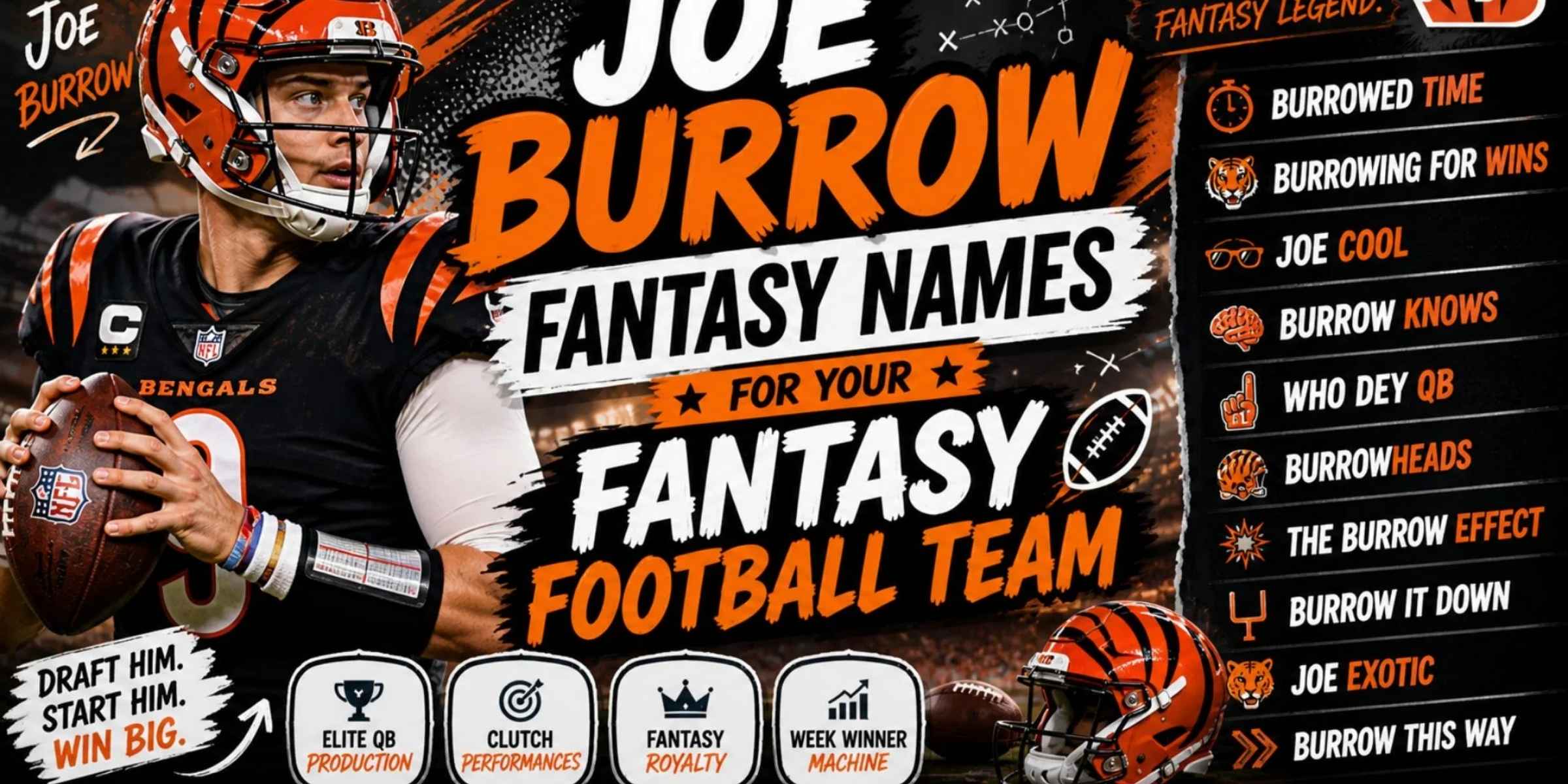 joe burrow fantasy names