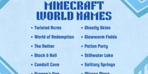 minecraft world names
