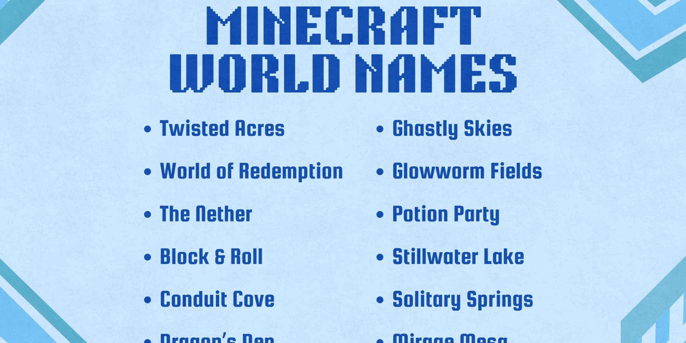 minecraft world names